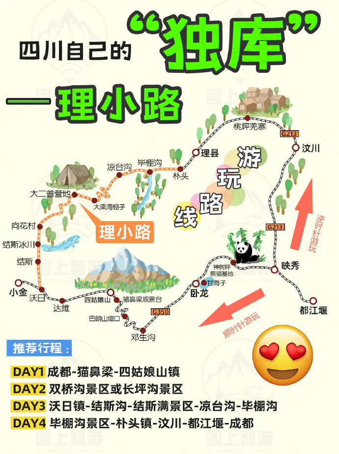最近「理小路」超级火,今年夏天一定要去一趟川西.